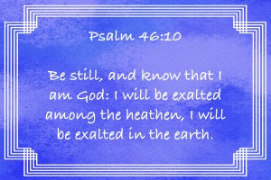 Psalm 46 10 2BL